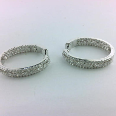 18K White Gold Earrings - Tapper's Jewelry 