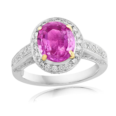 18K White Gold Sapphire and Diamond  Ring - Tapper's Jewelry 