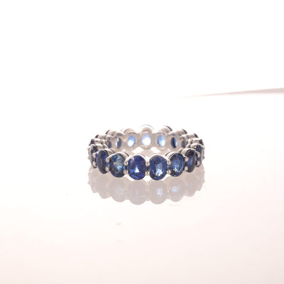 18K White Gold Sapphire Ring - Tapper's Jewelry 