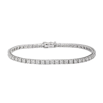 18K WHTIE GOLD DIAMOND BRACELET - Tapper's Jewelry 