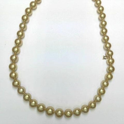18K Yellow Gold Cultured Pearl and Diamond  Necklace - Tapper's Jewelry 