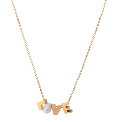 18K Yellow Gold Cultured Pearl Necklace