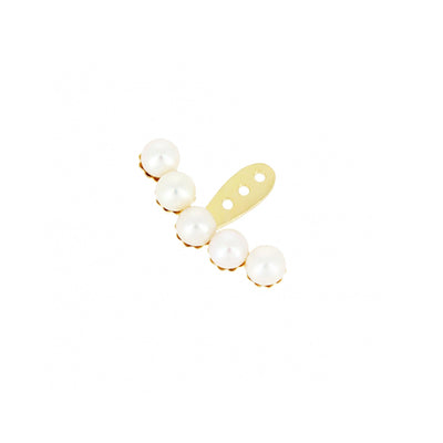 18K Yellow Gold Cultured Pearl Single Earring - Tapper's Jewelry 