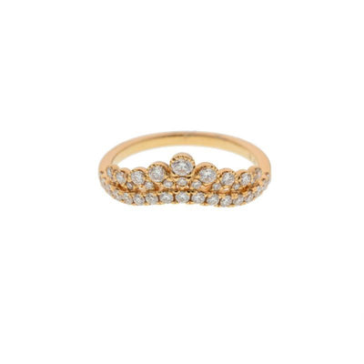 18K Yellow Gold Diamond and Diamond  Ring - Tapper's Jewelry 