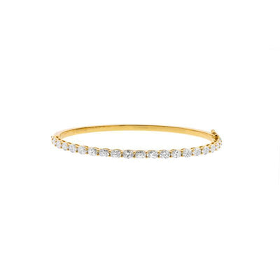 18K Yellow Gold Diamond Bracelet - Tapper's Jewelry 