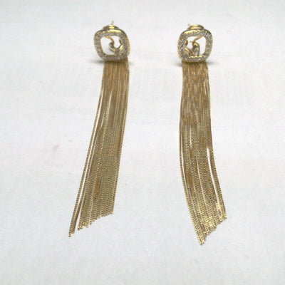 18K Yellow Gold Diamond Earrings - Tapper's Jewelry 