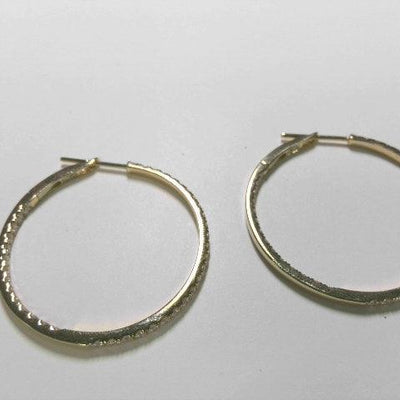 18K Yellow Gold Diamond Earrings - Tapper's Jewelry 