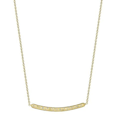 18K YELLOW GOLD DIAMOND NECKLACE - Tapper's Jewelry 