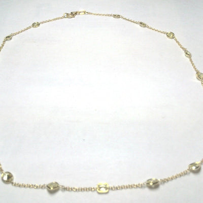 18K Yellow Gold Diamond Necklace - Tapper's Jewelry 