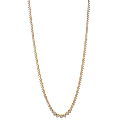 18K Yellow Gold Diamond Necklace - Tapper's Jewelry 