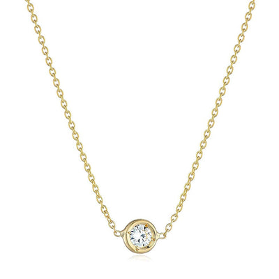 18K Yellow Gold Diamond Necklace - Tapper's Jewelry 