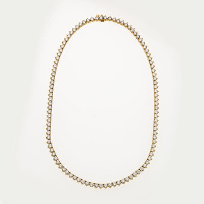 18K Yellow Gold Diamond Necklace - Tapper's Jewelry 