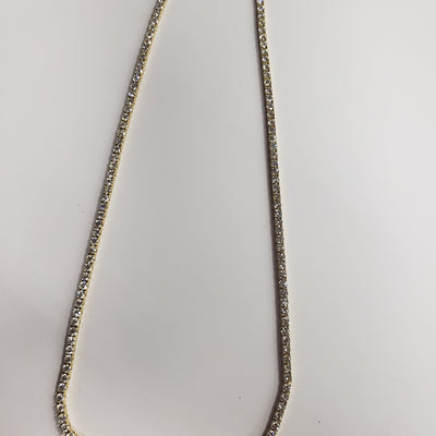 18K Yellow Gold Diamond Necklace - Tapper's Jewelry 
