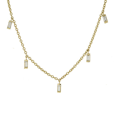 18K YELLOW GOLD DIAMOND NECKLACE - Tapper's Jewelry 