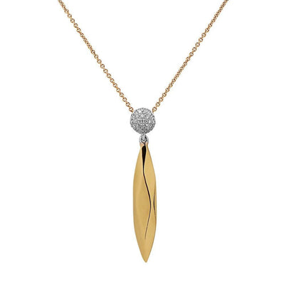 18K Yellow Gold Diamond Necklace