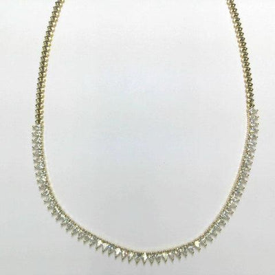 18K Yellow Gold Diamond Necklace