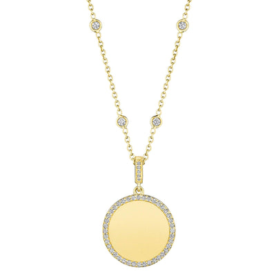 18K Yellow Gold Diamond Necklace - Tapper's Jewelry 