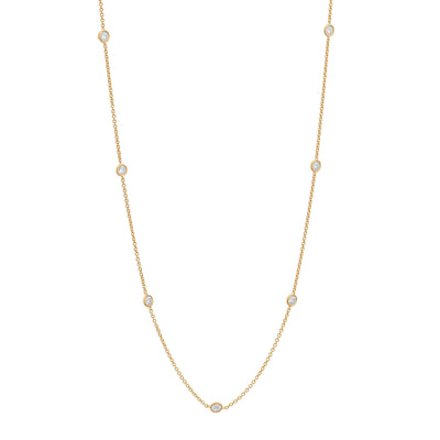 18K Yellow Gold Diamond Necklace - Tapper's Jewelry 
