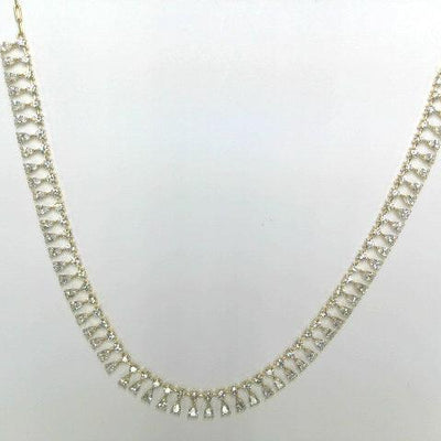 18K Yellow Gold Diamond Necklace - Tapper's Jewelry 