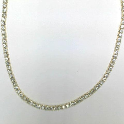 18K Yellow Gold Diamond Necklace - Tapper's Jewelry 