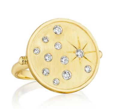18K YELLOW GOLD DIAMOND RING - Tapper's Jewelry 