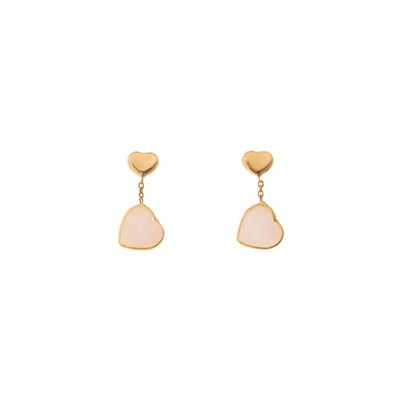 18K Yellow Gold Quartz Earrings - Tapper's Jewelry 