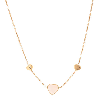 18K Yellow Gold Quartz Necklace - Tapper's Jewelry 
