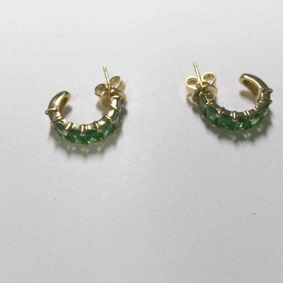 18K Yellow Gold Tourmaline Earrings - Tapper's Jewelry 