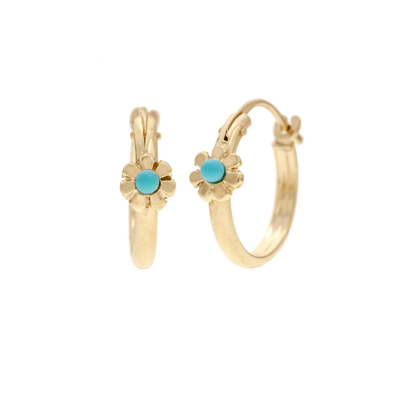 Elegant 18 Karat Yellow Gold Hoop Earrings