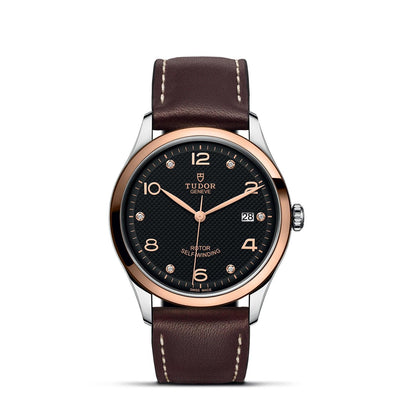 39mm 1926 Steel and Rose Gold Black Dial with Date Watch by Tudor | M91551-0008