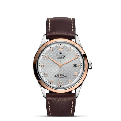 1926 39mm stainless steel and gold diamond watch - Tapper's Jewelry 