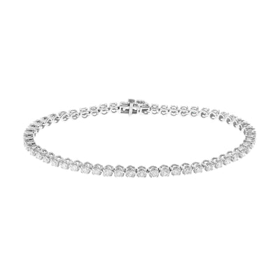 1K WHITE GOLD LAB GROWN DIAMOND ETERNITY BRACELET