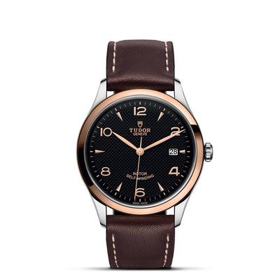 39mm 1926 Steel and Rose Gold Black Dial with Date Watch by Tudor | M91551-0007