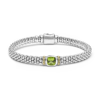 6MM PERIDOT CAVIAR BRACELET - Tapper's Jewelry 
