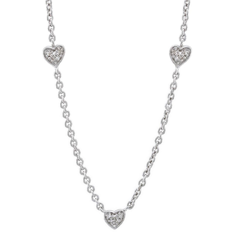 Lot 130 - A diamond-set heart pendant, pavé set with