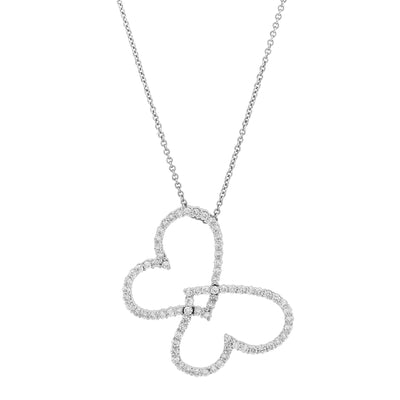 14K White Gold Diamond Necklace