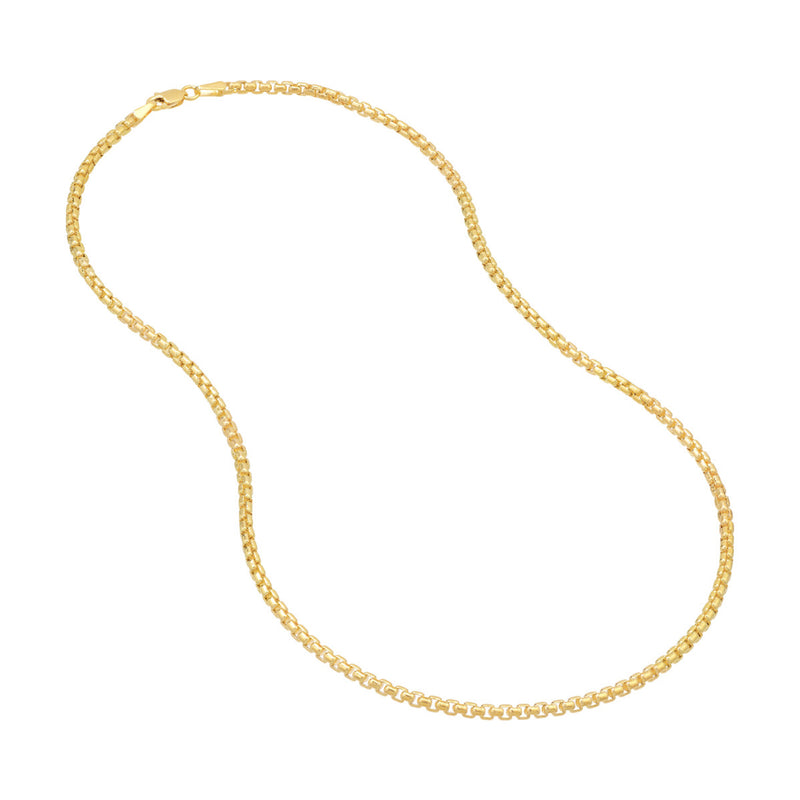 14k solid gold on sale box chain