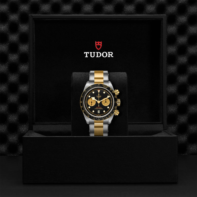 M*D様 Steinhausen クロノグラフ メンズ腕時計 ゴールド ブラック BLACK BAY CHRONO S&G | 41MM | M79363N-0001