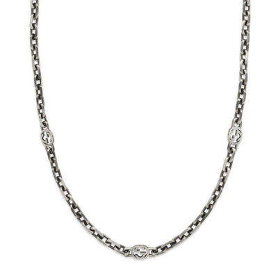 Interlocking G Necklace in Sterling Silver