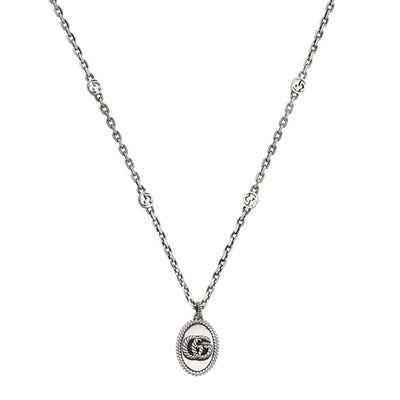 GG Medallion Necklace in Sterling Silver