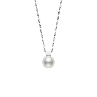 Mikimoto 7mm Pearl 18K White Gold Pendant Necklace