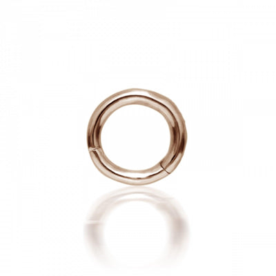 14 KARAT ROSE GOLD HOOP - Tapper's Jewelry 