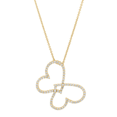 14K Rose Gold Diamond Necklace