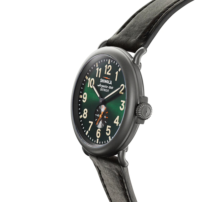 Argonite 1069 Shinola Military Watch 47MM Runwell With Hunter