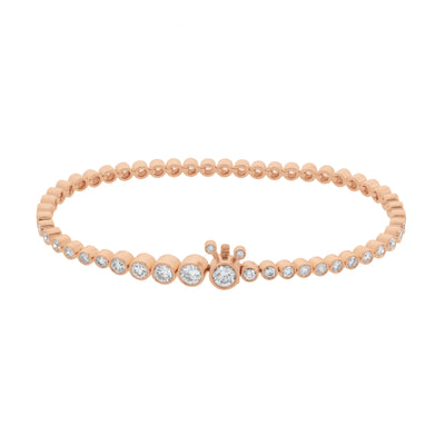 18K Rose Gold Diamond Bracelet