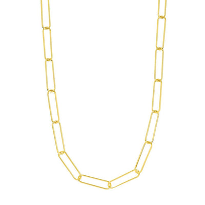 20in Paperclip Chain in 14K Yellow Gold