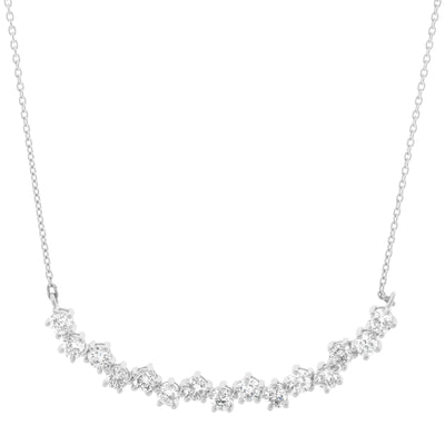 14K White Gold Diamond Necklace