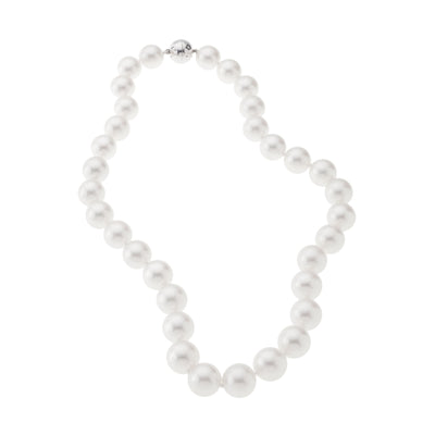 14K White Gold Cultured Pearl Necklace