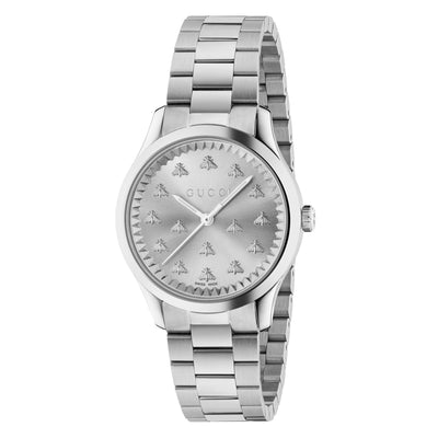 STAINLESS STEEL G-TIMELESS WITH BEES 32MM WATCH
