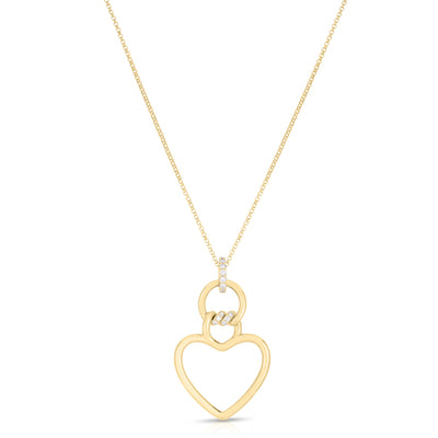 Cialoma Heart Necklace in 18K Yellow Gold